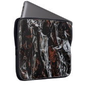 Braune und weiße getrocknete Blätter Laptopschutzhülle (Vorne Rechts)