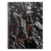 Braune und weiße getrocknete Blätter Notizblock (Vorderseite)