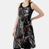 Braune und weiße getrocknete Blätter Schürze (InSitu)