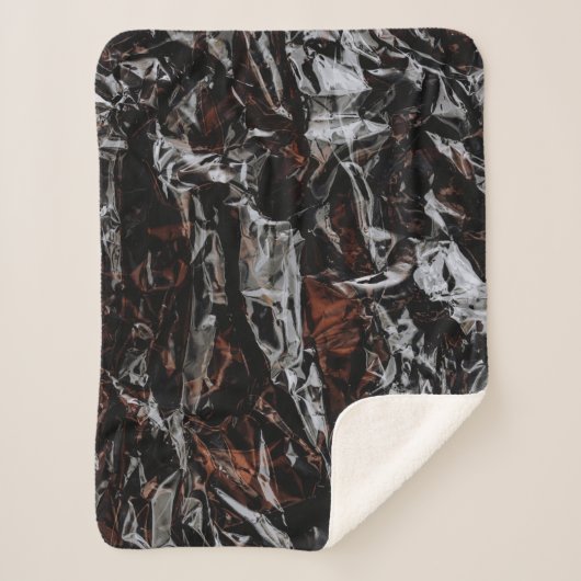 Braune und weiße getrocknete Blätter Sherpadecke (Vorderseite)