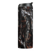 Braune und weiße getrocknete Blätter Thermosbecher (Nach links gedreht)