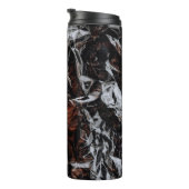 Braune und weiße getrocknete Blätter Thermosbecher (Nach rechts gedreht)