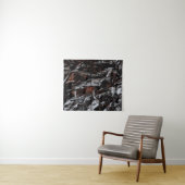 Braune und weiße getrocknete Blätter Wandteppich (Beispiel (Horizontal))