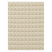 Braune und weiße Ginko-Blätter auf Tan Tischdecke (Vorderseite)