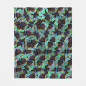 Braune und weiße Guinea, Abstraktes Muster, Fleecedecke (Vorderseite)