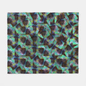 Braune und weiße Guinea, Abstraktes Muster, Fleecedecke (Vorderseite (Horizontal))