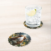 Braune und weiße Guinea Schweinemond und Milchprod Untersetzer (Vor Ort)