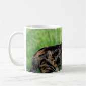Braune und weiße Katze Kaffeetasse (Links)