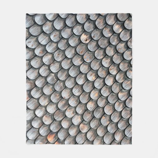 Braune und weiße Keramik Fleecedecke (Vorderseite)