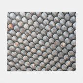 Braune und weiße Keramik Fleecedecke (Vorderseite (Horizontal))