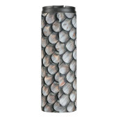 Braune und weiße Keramik Thermosbecher (Rückseite)
