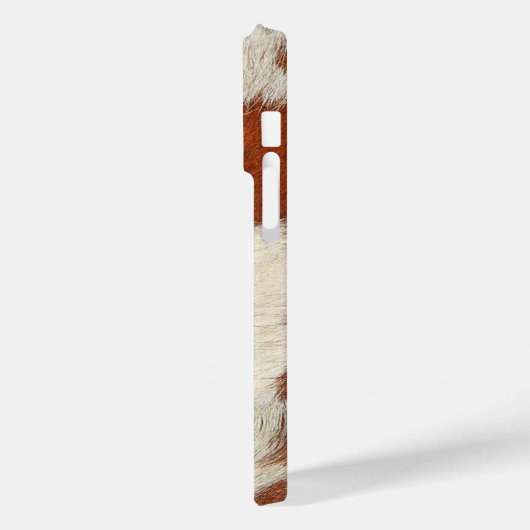 Braune und weiße Kuhstextur Case-Mate iPhone Hülle (Rückseite / Links)