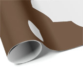 Braune und weiße Kuhstrümpfe, Tierdruck Geschenkpapier (Rolleneckpunkt)