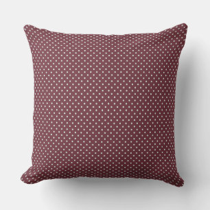 Braune und weiße Polka-Dosen-Kissen Kissen