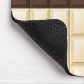 Braune und weiße Schokolade Mousepad (Ecke)