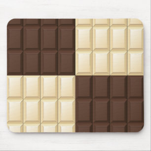 Braune und weiße Schokolade Mousepad