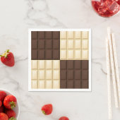 Braune und weiße Schokolade Serviette (Beispiel)