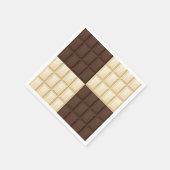 Braune und weiße Schokolade Serviette (Ecke)