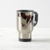 Braune und weiße Springer Spaniel Reisebecher (VorderseiteRechts)