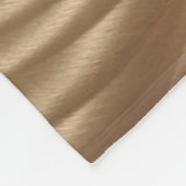 Braune und weiße Streifen Fleecedecke (Ecke)