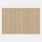 Braune und weiße Streifen Geschenkpapier Set (Vorderseite 3)