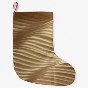 Braune und weiße Streifen Kleiner Weihnachtsstrumpf