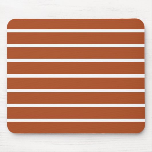 Braune und weiße Streifen Mousepad (Vorne)