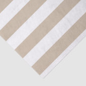 Braune und weiße Streifen Seidenpapier (Detail)