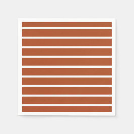 Braune und weiße Streifen Serviette