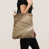 Braune und weiße Streifen Tasche (Von Nahem)