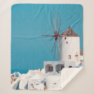 Braune und weiße Windmühle Sherpadecke