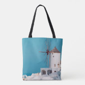 Braune und weiße Windmühle Tasche (Rückseite)