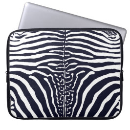 Braune und weiße Zebra Laptopschutzhülle