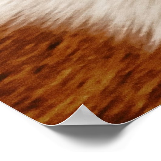 Braune und weiße Ziege Poster (Ecke)