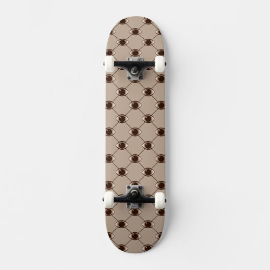 braune Verbindungsaugen Skateboard (Vorderseite)