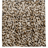 Braune Verdrehungen in Bewegung, dunkel und weiß Duschvorhang (Vorderseite)