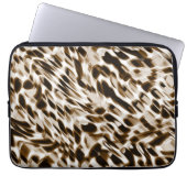 Braune Verdrehungen in Bewegung, dunkel und weiß Laptopschutzhülle (Vorderseite)