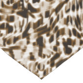 Braune Verdrehungen in Bewegung, dunkel und weiß Tischdecke (Schrägansicht)