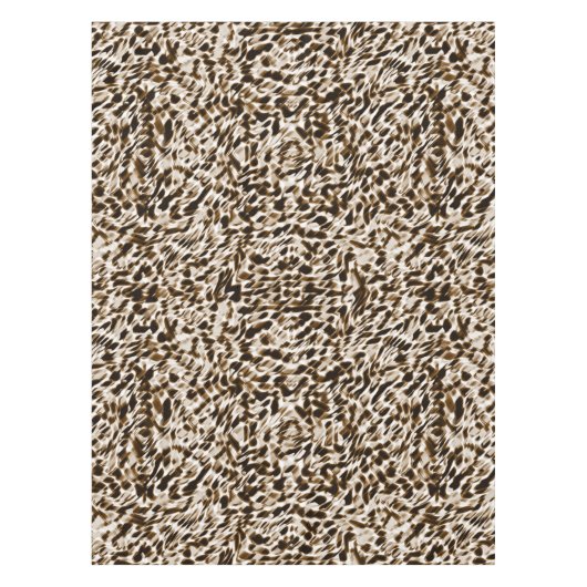 Braune Verdrehungen in Bewegung, dunkel und weiß Tischdecke (Vorderseite)