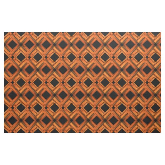 braune, verwitterte schwarze Karo Stoff (Yard (91,4 cm))