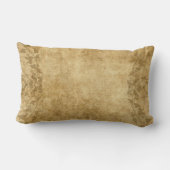 Braune Vintage Papierparkweine PLdesign Lendenkissen (Rückseite)