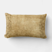 Braune Vintage Papierparkweine PLdesign Lendenkissen (Vorderseite)