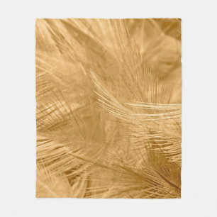 Braune, Vintage Trends Hühnerfederstruktur Fleecedecke