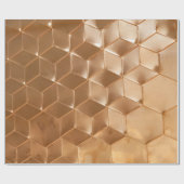 Braune Wabenplatte Geschenkpapier (Flach)