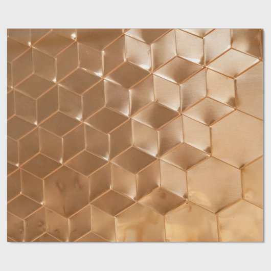 Braune Wabenplatte Geschenkpapier (Flach)