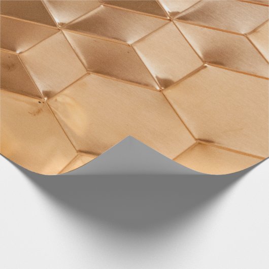 Braune Wabenplatte Geschenkpapier (Ecke)
