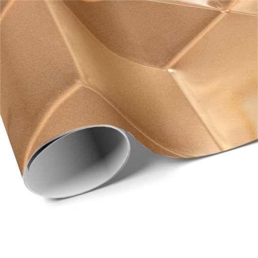 Braune Wabenplatte Geschenkpapier (Rolleneckpunkt)