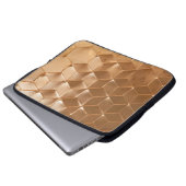 Braune Wabenplatte Laptopschutzhülle (Vorne Knopf)