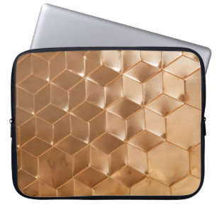 Braune Wabenplatte Laptopschutzhülle