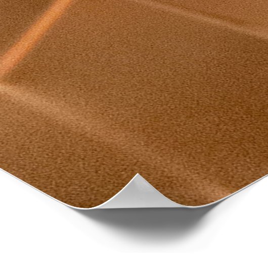 Braune Wabenplatte Poster (Ecke)